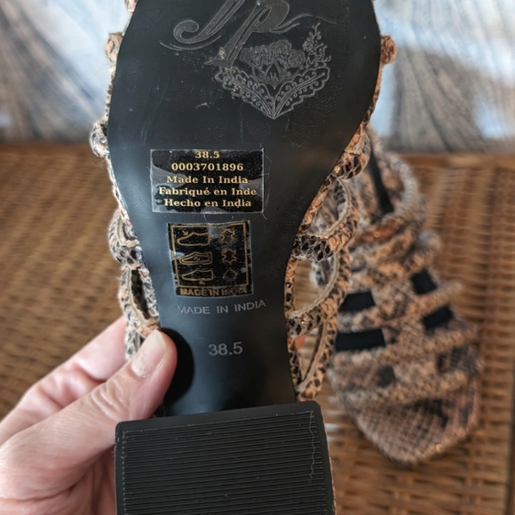 FREE PEOPLE | Colette Strappy Snakeskin Sandal | Womens, Size 8.5 - Picture 7 of 7